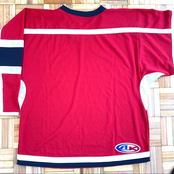 Athletic Knit Youth Red Hockey Jersey XL/TG - Picture 5 of 6